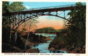 Bridge,Highway 1,Beaver Bay,North Shore Lake Superior,Ontario,Canada