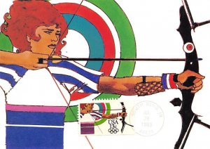 Archery Artwork by Robert Peak Olympic Unused 