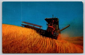 Nebraska  Wheat Harvest  Postcard