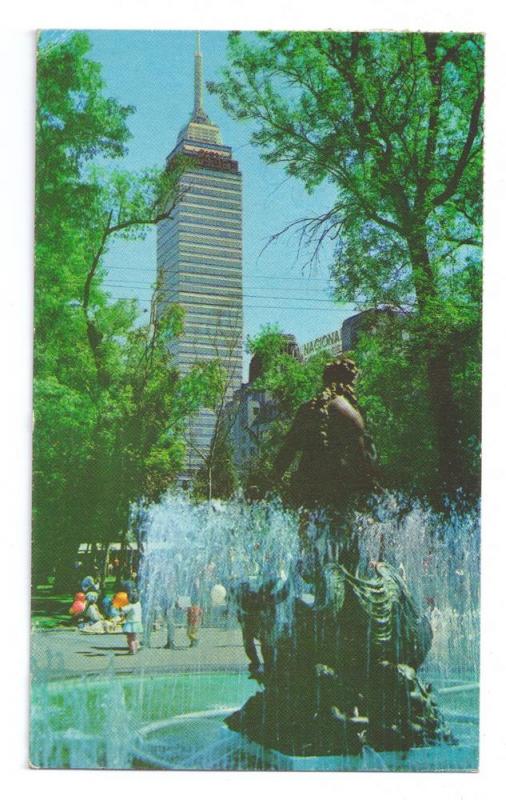 Alameda Park Mexico City Fountain Latin American Tower 1972 