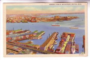 View of Waterfront, Boston Massachusetts,  Ships