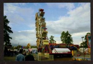 ME Fryeburg Fair Amusement Rides MAINE Postcard