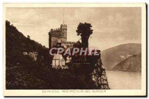 Old Postcard Schloss Rhenstein Bei Bingen