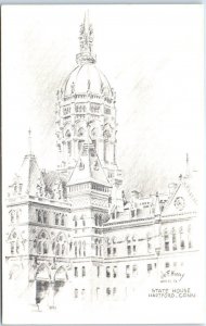 Postcard - State House - Hartford, Connecticut