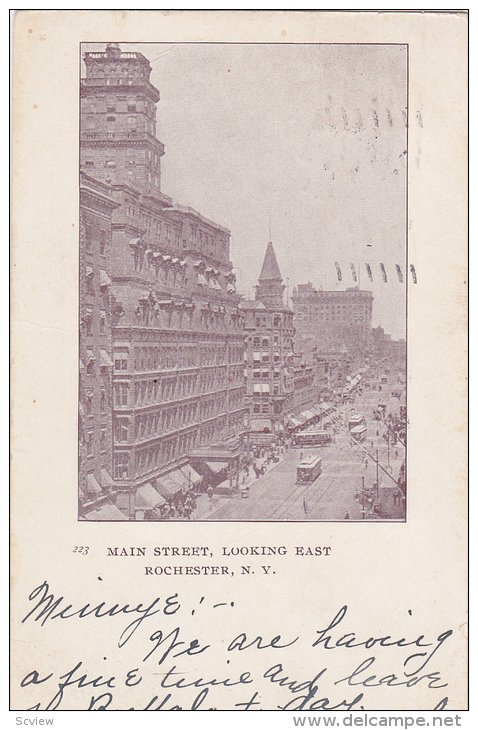 Main Street Looking East  , ROCHESTER , New York , PU-1904