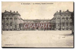 Old Postcard Compiegne Chateau the facade principale