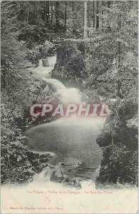 Old Postcard The Valley of the Vosges Vologne The jump of tanks