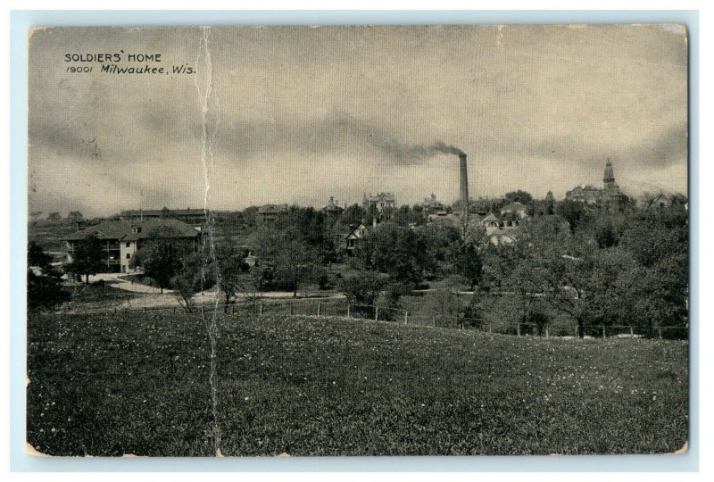 c1910 Soldiers Home Milwaukee New Lisbon Wisconsin WI Antique Postcard 