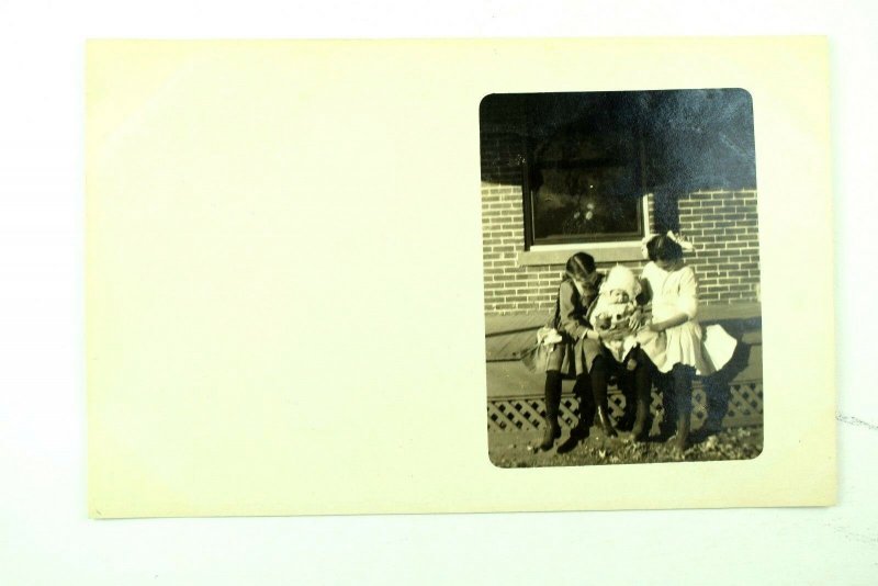 Lot Of 4 C.1910 RPPC Real Photo Postcard Adorable Children Baby Girls F31