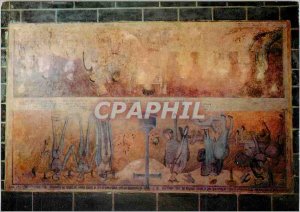 Postcard Modern Church Ennezat (Puy de Dome) Fresco of the fifteenth century ...