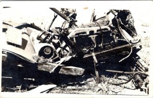 RPPC Willits CA California CAR CRASH *Hazel McWaters/Vic Springer 1916 Postcard