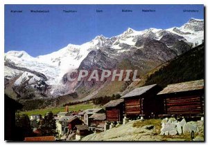 Modern Postcard Saas Fee