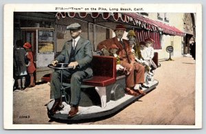 Long Beach CA~Hot Roasted Peanuts~Popcorn~Eskimo Pie~Tram Driver on Pike~1920s 