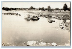 Ylistaro Ostrobothnia Finland RPPC Photo Postcard Seinäjoki River Scene c1910