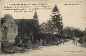 CPA Monceau-le-Neuf et Faucouzy - Le Carrefour de la Rue des Marais (1062241)