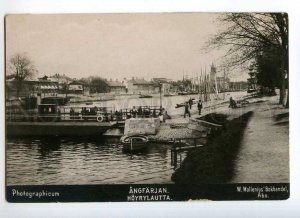 247602 FINLAND TURKU ABO steam ferry Vintage photo postcard