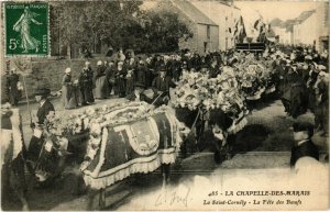 CPA LA CHAPELLE-des-MARAIS La Saint-Cornely Fete des Boeufs (73140)