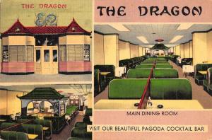 Washington DC Dragon Restaurant Multiview Antique Postcard K104363