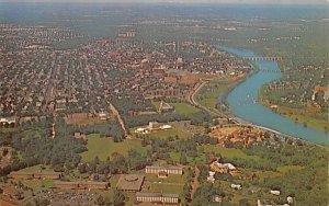 Airview of New Brunswick in New Brunswick, New Jersey