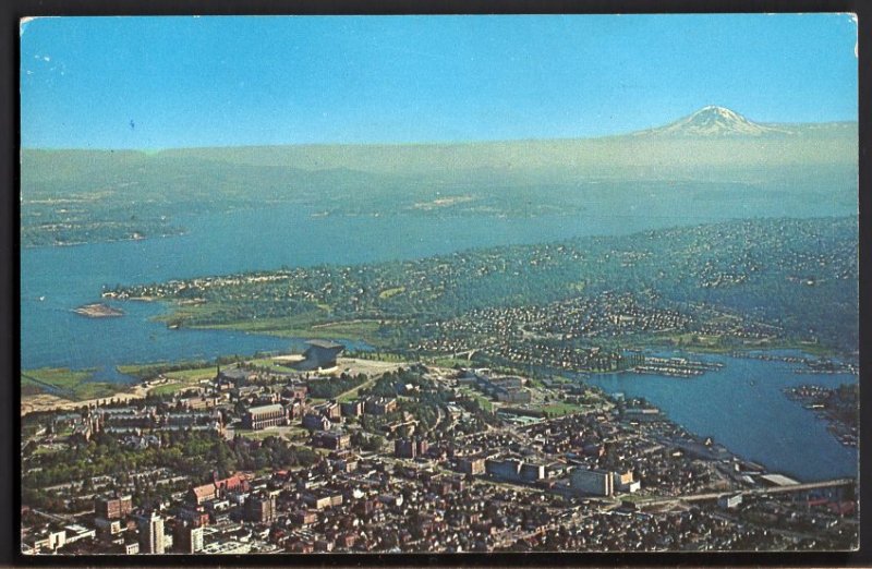 4520) Washington SEATTLE Aerial University of Washington Campus pm1960 - Chrome