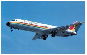 Air Vanuatu McDonnell Douglas DC9 31 Airplane Postcard