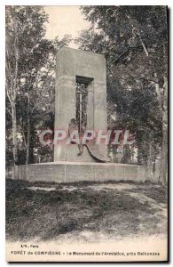 Postcard Old Forest of Compiegne Monument Armistice Rethondes near Eagle