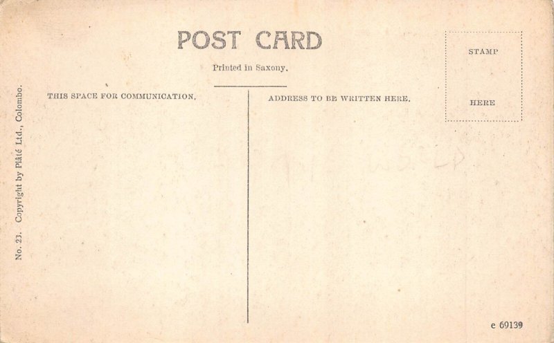 Sri Lanka Ceylon Galle Face Hotel Colombo postcard