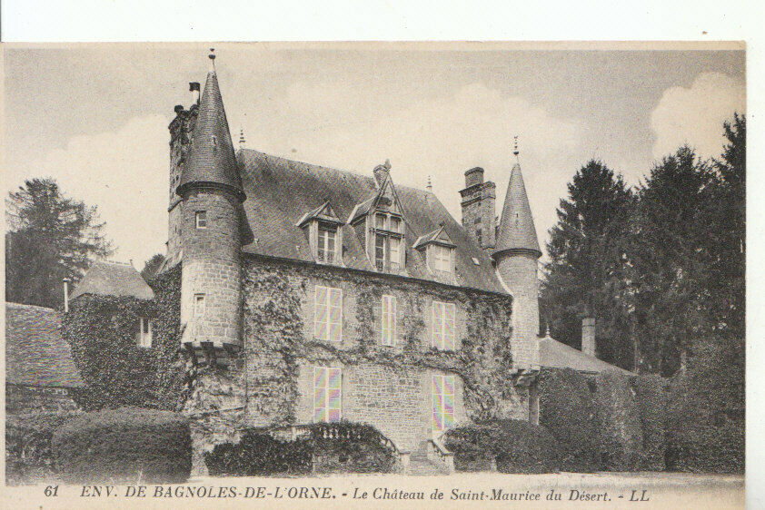 France Postcard - De Bagnoles-De-L'Orne - Le Chateau De Saint-Maurice ...