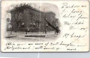 1906 Free Public Library New Bedford Massachusetts MA Building Posted Postcard