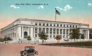 Vintage Postcard 1910's New Post Office Historic Building Washington DC BSR Pub.