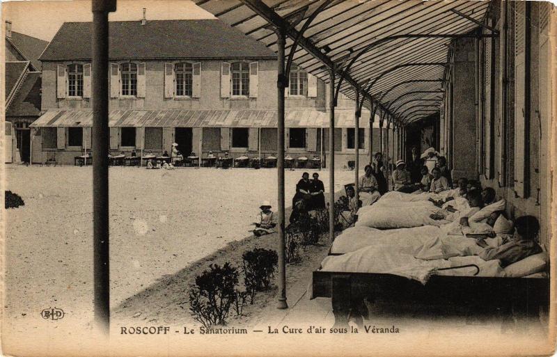 CPA ROSCOFF-Le Sanatorium-La Cure d'air sous la Véranda (188790)