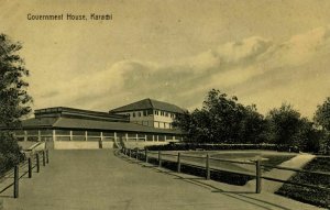 pakistan, KARACHI, Government House (1910s) R. Motumal Postcard