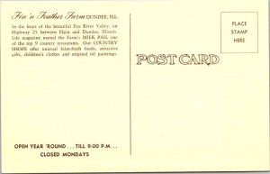 Postcard SHOP SCENE Dundee Illinois IL AK0959