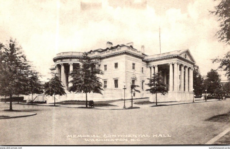 Washington D C Memorial Continental Hall Albertype
