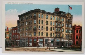 Harrisburg Pa Hotel Columbus Postcard E5