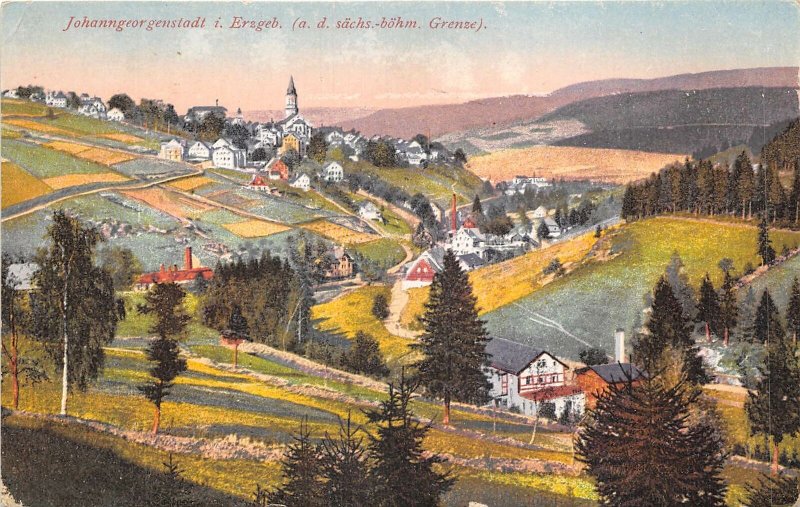 Lot115 johanngeorgenstadt i erzgebirge germany postcard