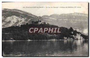 Old Postcard Environs of Aix les Bains Lake Bourget Chateau de Chatillon (ele...