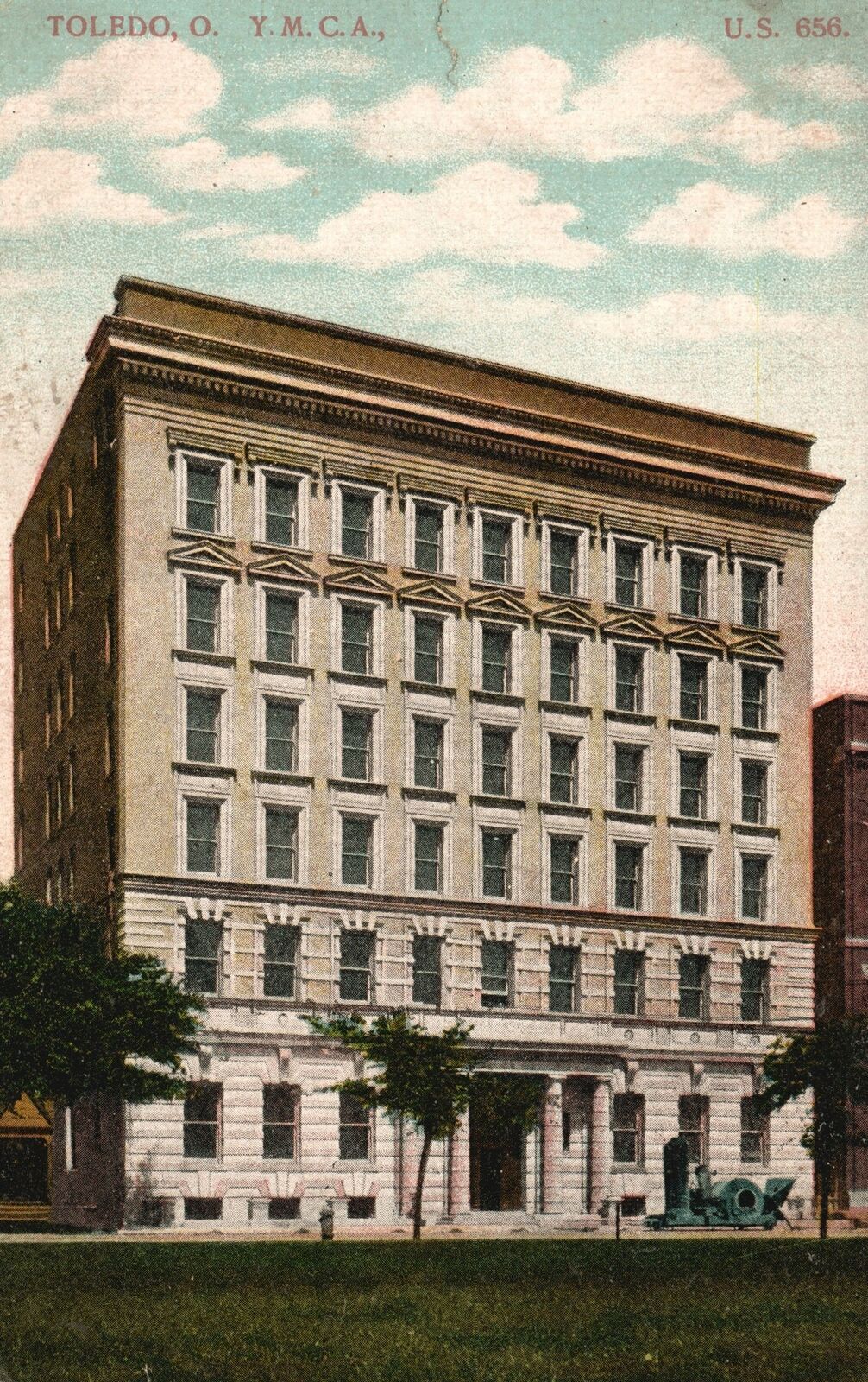 Vintage Postcard 1910's View of The Y. M. C. A. Building Toledo Ohio OH