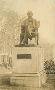 Baltimore Maryland George Peabody Monument C-1910 RPPC Photo Postcard 20-6756