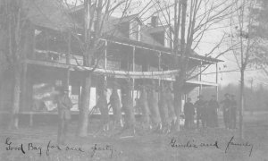 Herkimer County New York Hunters with Deer Real Photo Vintage Postcard AA70544