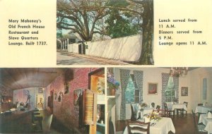 Biloxi MS Mary Mahoney's Old French House Restaurant Vintage Chrome Postcard
