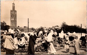 RPPC Pottery Merchants Sellers of Algeria Real Photo Postcard