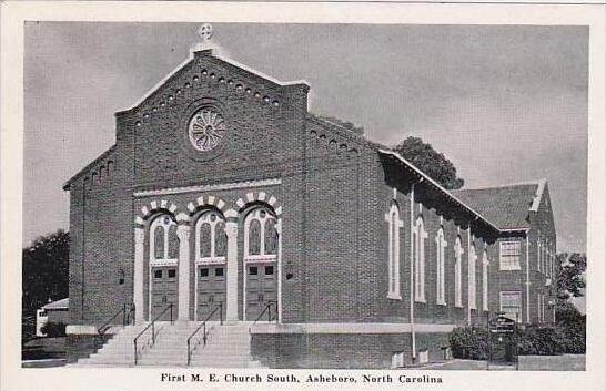 North Carolina Asheboro First M E Church South 1950