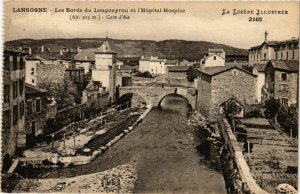 CPA LANGOGNE - Les Bords du Longouyrou et l'Hopital Hospice Alt 913m (292270)