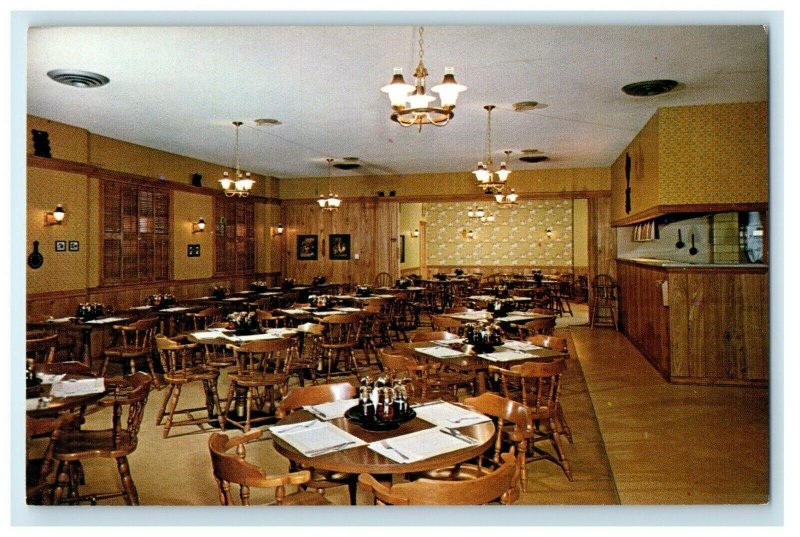 c1950's Bylsma's Pancake House Interior View Grand Rapids Michigan MI Postcard 
