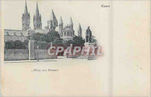 Postcard Abbey aux Hommes Caen (map 1900)