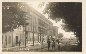 Weedsport NY Brutus Street looking West Across Seneca Street iRPPC