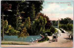 John Ball Park Grand Rapids Michigan MI Beautiful Park Street View Postcard