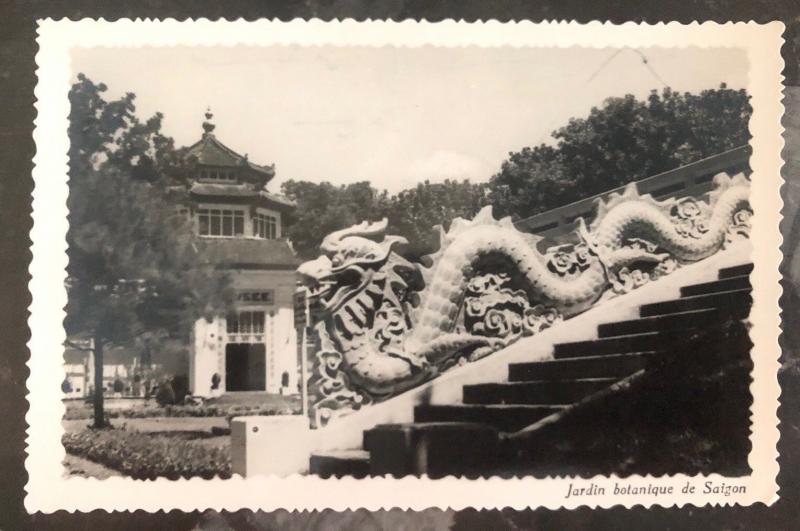 Mint Saigon VietNam Cochinchine RPPC Postcard Botanic Garden View MXE