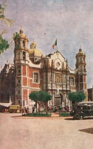 Vintage Postcard View of The Basilica of Guadalupe Mexico City MX